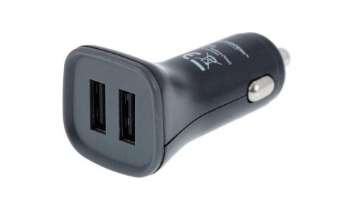 Szivargyújtós dupla USB töltő, 4,8A, 12/24V