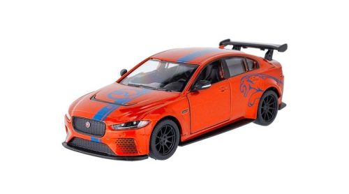 Makett autó, 1:38, Kinsmart, Jaguar XE SV Project 8, piros