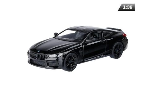 Makett autó, 1:38, BMW M8 Competition Coupe, fekete