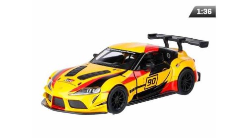 Makett autó, 1:36 Toyota GR Supra Racing Concept, sárga (megszűnt termék)