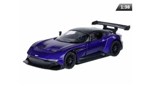 Makett autó, 1:38, Aston Martin Vulcan, sötétkék