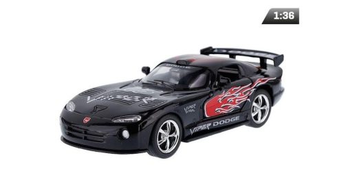 Makett autó, 1:36, Kinsmast, Dodge Viper GTS-R, fekete