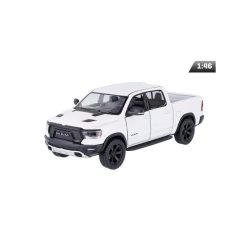 Makett autó, 1:46, Kinsmart, 2019 Dodge Ram 1500, fehér