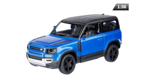 Makett autó, 1:36, Land Rover Defender, kék