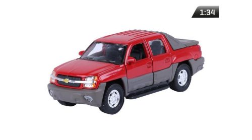 Makett autó, 1:34, Chevrolet Avalanche 2002, piros