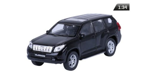 Makett autó, 1:34, ToyotLand Cruiser Prado, fekete