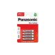 Panasonic RedZinc R03RZ/4BP AAA/mikro cink-mangán tartós elem (4 db/csomag)