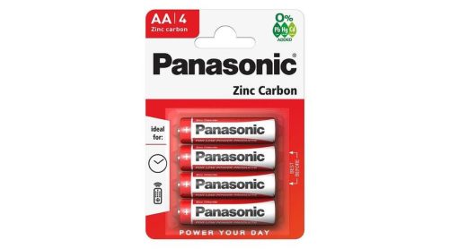 Panasonic RedZinc R6RZ/4BP AA/ceruza cink-mangán tartós elem (4 db/csomag)