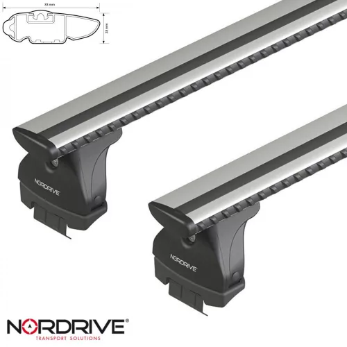 Fiat Tipo 4-ajtós 2015 - 2020 - Nordrive tetőcsomagtartó (alu)