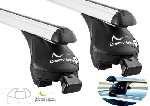 Skoda Karoq 2017 - most - Green Valley GreenValley tetőcsomagtartó (alu)
