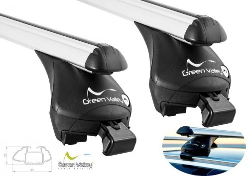 Seat Altea Freetrack 2007 - 2015 - Green Valley GreenValley tetőcsomagtartó (alu)