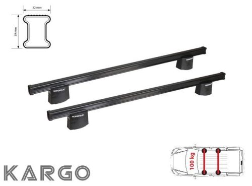 Ford Transit Connect 2013 - 2024 - Nordrive tetőcsomagtartó (acél)