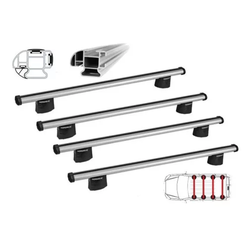 Ford Transit Connect 2013 - 2024 - Nordrive tetőcsomagtartó (alu)