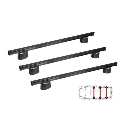 Nissan Primastar L1-L2/ H1 2002 - 2014 - Nordrive tetőcsomagtartó (acél)