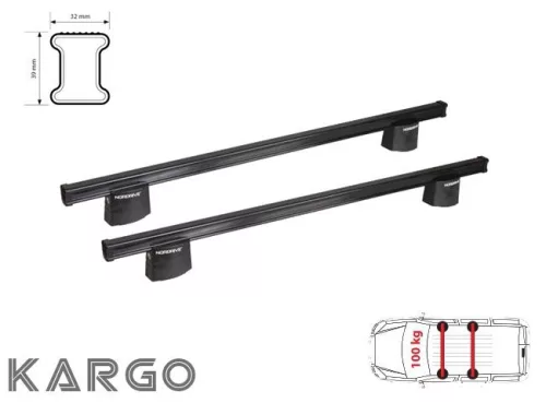 Ford Transit Connect 2002 - 2013 - Nordrive tetőcsomagtartó (acél)