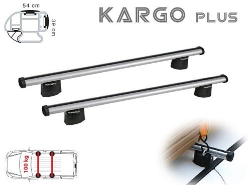 Dacia Logan Furgovan / Logan MCV 2007 - most - Nordrive tetőcsomagtartó (alu)