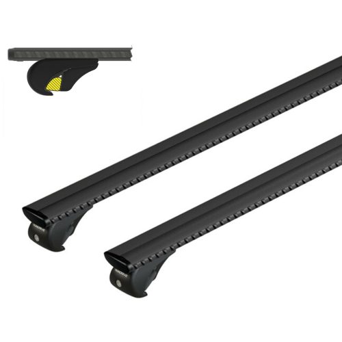 Volkswagen Caddy (van) / Caddy Life / Caddy Maxi 2004 - 2015 - Nordrive Silenzio Black tetőcsomagtartó (alu)