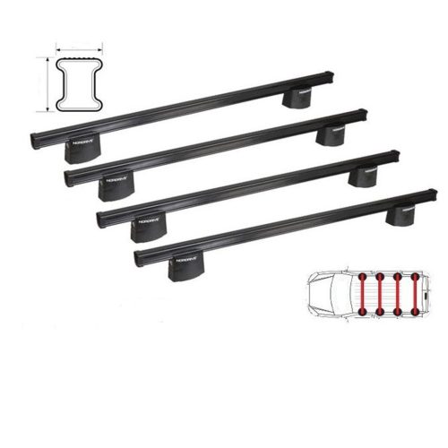 Mercedes Sprinter Furgon 2018 - most - Nordrive tetőcsomagtartó (acél)