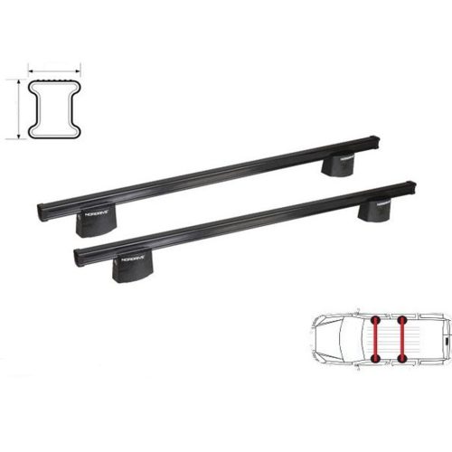 VW Caddy Life 5dr 2021 - most - Nordrive tetőcsomagtartó (acél)