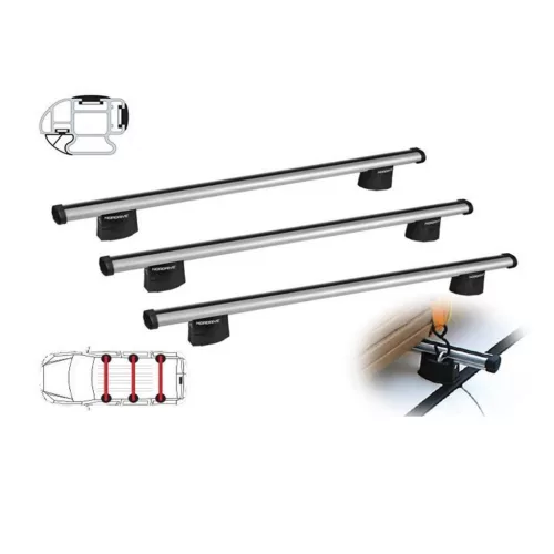 VW Caddy Life 5dr 2021 - most - Nordrive tetőcsomagtartó (alu)