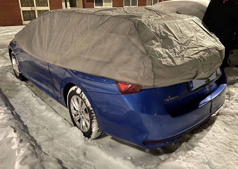  295-320 Cm L-Xl Hatchback/Kombi Félponyva Kocsi Ablakaira És Tetejére- Winter Optimal-
