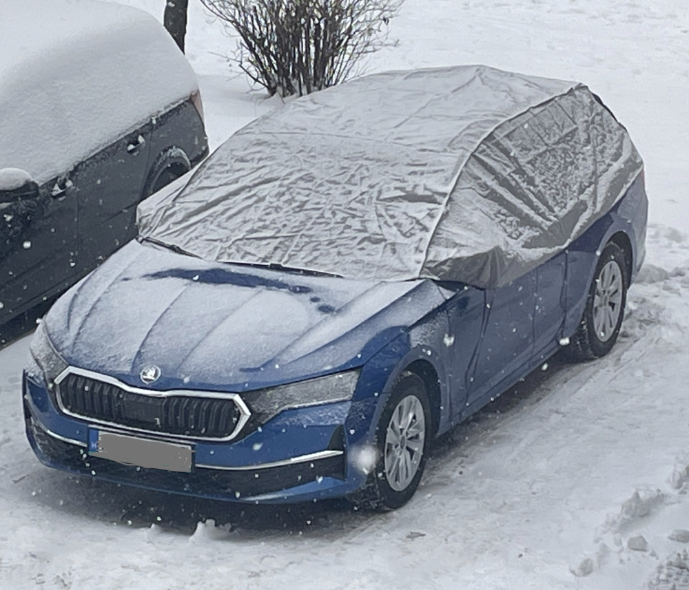   295-320 Cm L-Xl Hatchback/Kombi Félponyva Kocsi Ablakaira És Tetejére- Winter Optimal-
