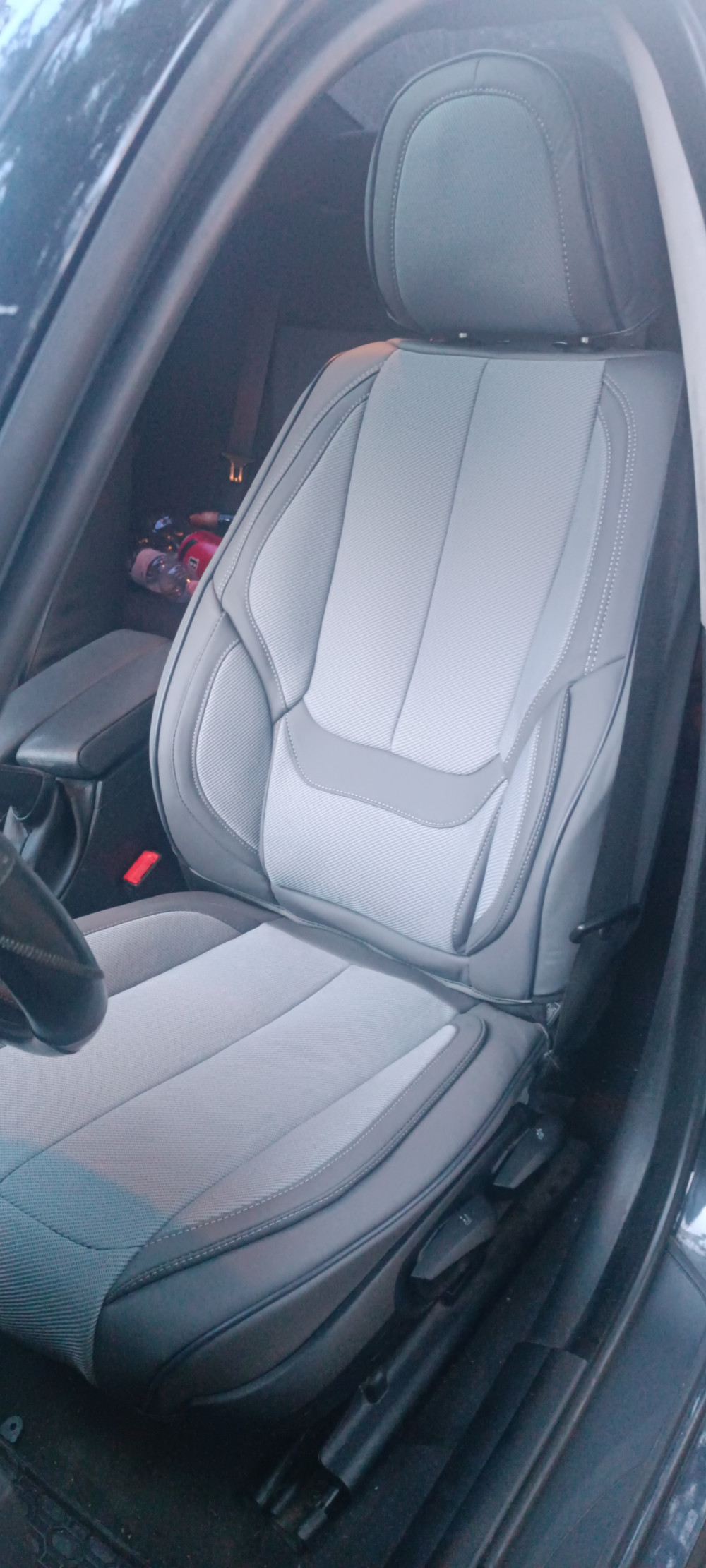   Bmw 3 Sorozat (E90) Sorozat Luna  Méretezett Üléshuzat Bőr/Szövet -Szürke/Szürkee- Komplett Garnitúra
